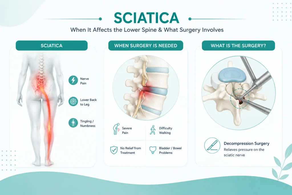 sciatica pain treatment for lower spine pain