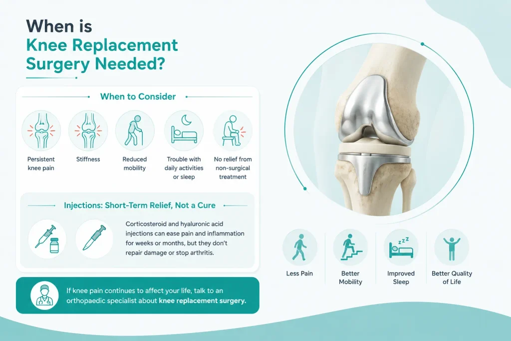 when is knee replacement surgery needed