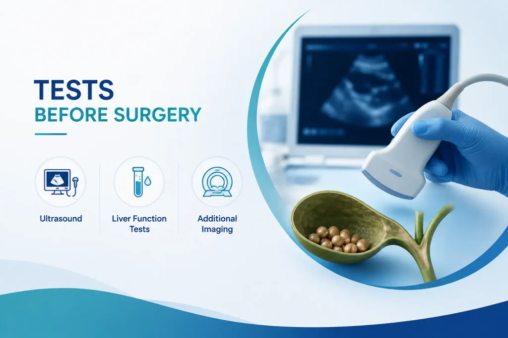 gallbladder surgery tests